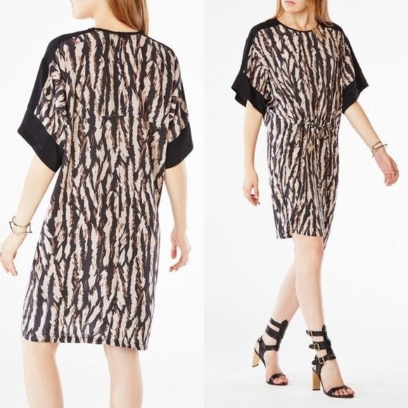 [BCBGMaxAzria] Nicolette Silk Printed Dress - Picture 3 of 10